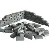 Miniature 1/16 Scale Wall Brick 200pcs Mini Clay Bricks Diorama Landscaping Accessories (Grey)