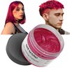 VOLLUCK Red Temporary Hair Dye Wax Natural Instant Hair Color Wax Pomades 4.23 oz,Hair Styling Clay for Party, Cosplay, Halloween,Christmas