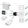 United States to Mongolia Travel Power Adapter to Connect North American Electrical Plugs to Mongolian Outlets for Cell Phones, Tablets, eReaders, and More (2-Pack, Black)