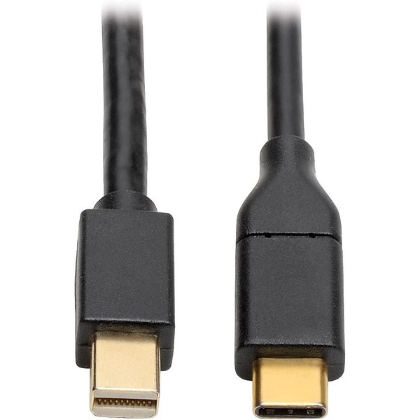 Tripp Lite USB C to Mini DisplayPort 4K Adapter Cable Thunderbolt 3 Compatible, M/M, USB Type C to mDP, USB-C, USB Type-C