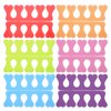 6 Pairs Toe Separators Finger Spreader Set,MWOOT Soft Sponge Finger Toe Divider Spacer Cushions Nail Art Manicure Tools for Gel Polish Coating Painting Pedicure
