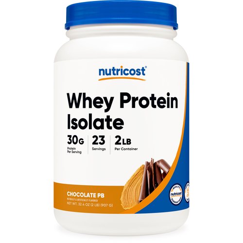 Nutricost Whey Protein Isolate (Chocolate Peanut Butter, 2 Pound) Protein Powder