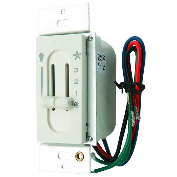 Hunter Fan Company, 27182, Fan-Light Dual Slide Wall Control,Off White