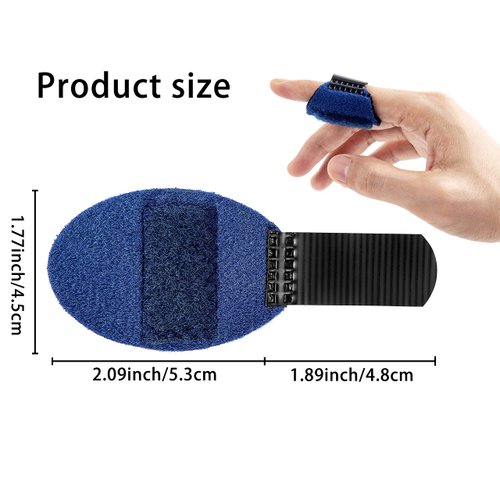 Ponpon 5pcs Finger Splint Adjustable Trigger Brace Index Finger for Arthritis, Injured/Broken Finger