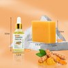 MR.A 2Pcs Turmeric Soap Bar and Turmeric Oil Set for Face & Body, Nautral Ingredients with Vitamin C to Cleanses, Soothing, Hydrating Skin, Turmeric Skin Care Set for All Skin Type