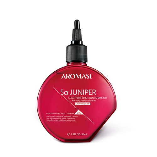 AROMASE 5α Juniper Scalp Purifying Liquid Shampoo-Charming Care, Floral Scent Scalp Deep Cleanser (2.8 Fl.Oz)