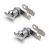 2Pcs Thumb Operated Cam Lock 7/8" Non-Locking Compartment Lock for RV Compartment Door, Camper, Vehicles, Storage Replacement Cam Lock