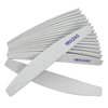 Nail Files (12 Pack), 180/240 Grit Wooden Emery Board Nail File Double Sided Wood Emory Fingernail Files for Natural Nails Professional Reusable Manicure Pedicure Curved