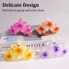 AMCAMI 4 Pcs Flower Hair Clips Hair Clips for Women Claw Clips for Thick Hair Hair Claw Clips Hair Clips for Thin Hair Beach Accessories for Women Cute Hair Clips Hawaiian Flower Hair Clips Hair Claw