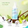 AIJIMEI Nail Brush Cleaner Gel Nail Art Brush Cleaner Restorer Manicure Tool Professional Cleaner Acrylic Brush for Home Salon Use (60ml/2fl.oz-Mint)