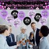 Rude That You're Leaving But OK Decorations Purple Black Coworker Leaving Decorations Coworker Goodbye Party Banner with 18 Pcs Balloons Retirement Decor for Going Away Farewell Leaving Party Supplies