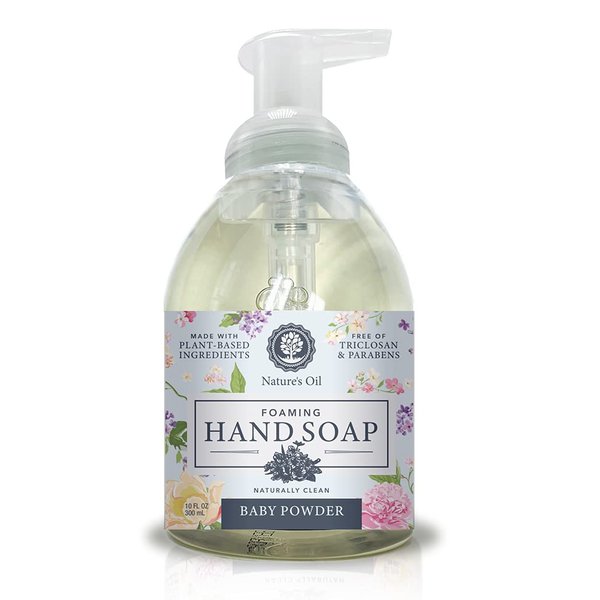 Nature's Oil Foaming Hand Soap, Baby Fresh, 10 Fluid Ounces (Single Unit)