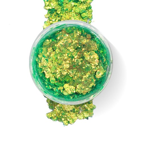 Mermaid Green - Color Shift Holographic Body Glitter Gel for Body, Face, Hair - Vegan & Cruelty Free - Electric Bliss Beauty (Green)