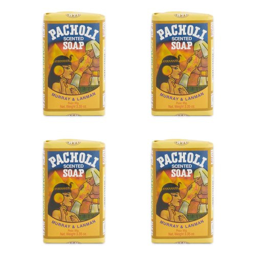 Murray & Lanman Patchouli Soap Bar, Pacholi Soap 3.35 Oz (Pack of 4)
