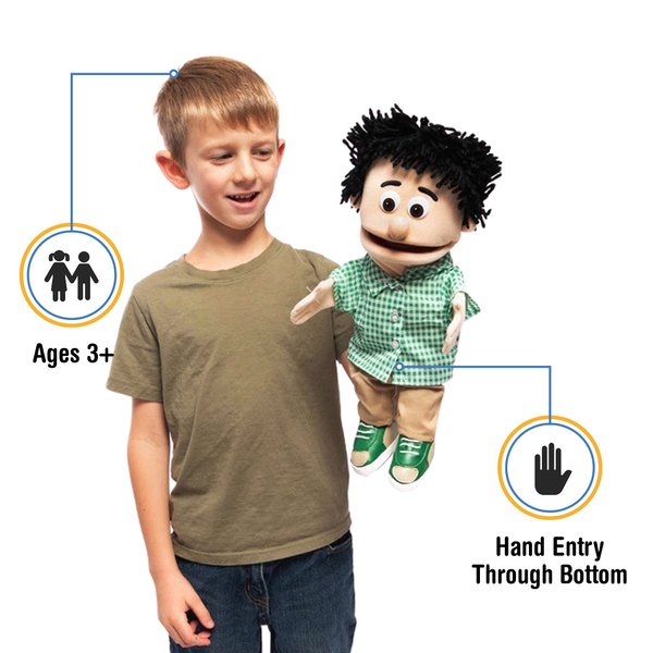 14" Kenny, Peach Boy, Hand Puppet