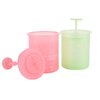 Beautyflier 2 Pieces Facial Cleanser Foam Cup Whip Bubble Maker Facial Skin Cleansing Care, Facial Cleanser Foamer Cup Foam Maker (Small, Green+Pink)