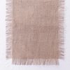 Madhu International Jute Table Runner Burlap Lace 13X60, Reversible Handwoven Rug for Dining, Kitchen, Wedding, and Living Room Décor, Sustainable and Eco-Friendly Farmhouse Style