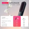 TYMO Porta Cordless Hair Straightener Brush, Portable Mini Straightening Brush for Travel, Negative Ion Hot Comb Hair Straightener for Women, Lightweight to Carry Out, USB Rechargeable, Anti-Scald