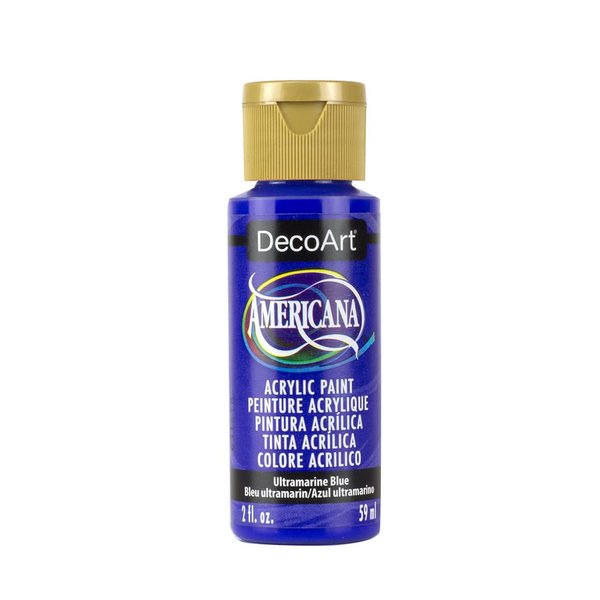 DecoArt Americana Acrylic Paint, Ultra Marine, 2 oz, Ultramarine Blue