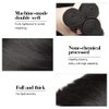 Straight Bundles Human Hair #1B Bundles Natural Black Human Hair Bundles 14 16 18 Inch 3 Bundles Brazilian Virgin Hair Extensions for Black Women