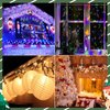MEILIDY Christmas Light Clips, White Holiday Light Clips Weatherproof Outside Gutter Clip Hooks String Lights Holder Clips Outdoor Seasonal Lighting Hooks for Halloween Christmas - 100 Pcs