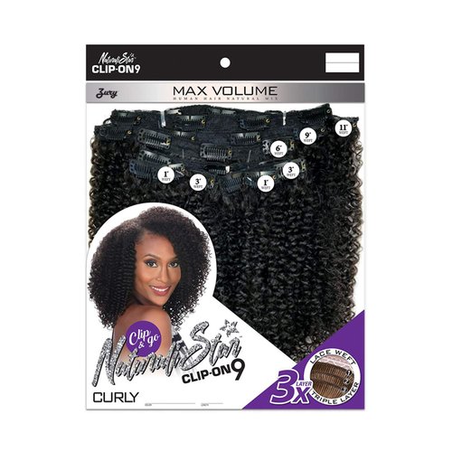 Zury Sis Naturali Star 100% Human Hair Clip-On 9 Weave – 3C Curly (2)
