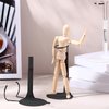 Yaocom 12 Pcs Doll Stand Action Figure Stands with Expandable Waist Wire for 8" to 12" Dolls and Action Figure(Black)