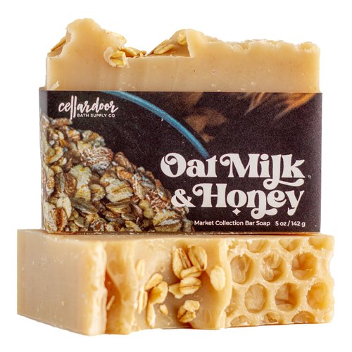 Cellar Door Bath Supply Co. Bar Soap, 3 Bar Variety Pack - Oat Milk & Honey, Ginger Fizz, Satsuma Guava