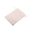 Sansam 25pcs Cream Drawstring Burlap Gift Bags, 5.2x7.2 Inch Lining Burlap Sacks For Jewellery Packaging, Herb, Spices, Medium Size Jute Treat Bags for Christmas, Wedding, Party,Household Storage