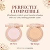 Paul & Joe Setting Powder Refill Only, Case Sold Separately, All-Day Lightweight Compact Powder, Ideal Face Makeup for Setting a Flawless Look and Controlling Oil, 02 Beige Shade, 0.31oz