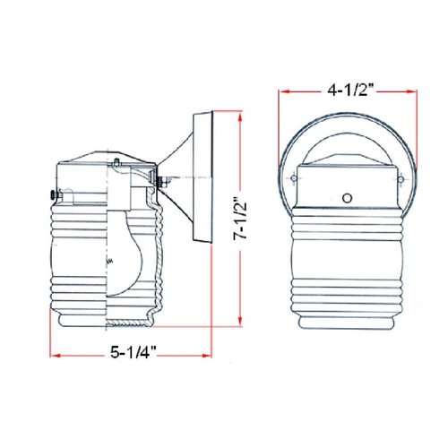 Design House 502195 Jelly Jar Classic 1 Indoor/Outdoor Wall Light with Clear Ribbed Glass for Entryway Porch Patio, 1 Count (Pack of 1), Matte Black