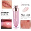 Easilydays Clear Shimmer Lip Gloss for Women, Long Lasting High Shine Shimmer Liquid Lipstick, Flash Pearl Colored Lip Oil Polarized Lip Stain, Shimmery Finish Waterproof Lip Glaze for Women, 02