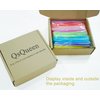 QsQueen 100 PCS Cosmetic Spatula for Makeup Face Mask Plastic Spoon Disposable Makeup Tools for Mixing and Sampling 4.88'' x 1.06" Random Color