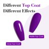CANNI Purple Gel Nail Polish, 1Pcs Dark Purple Gel Polish Deep Purple Color Nail Polish Gel High Gloss Soak Off U V Gel Nail French Nail Manicure Salon DIY