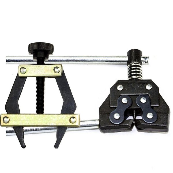 Jeremywell Roller Chain Tools Kit Fit #25#35#41#40#50#60 415H,428H, 520,530 Roller Chain, Holder/Puller+ Breaker/Cutter, Bicycle, Motorcycle