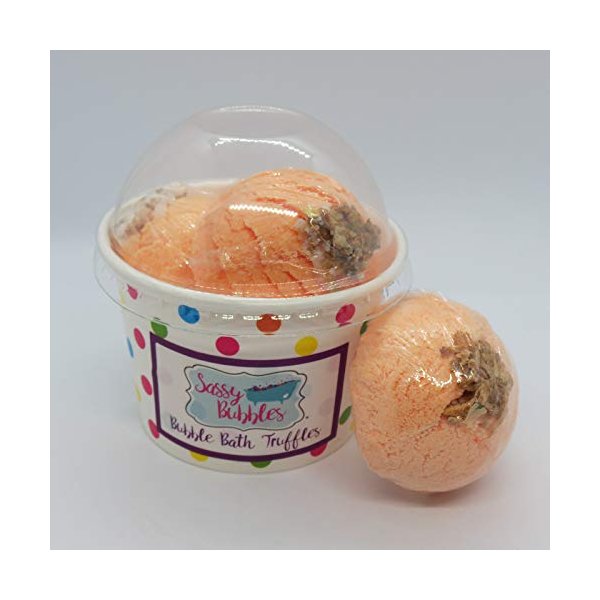 Mango Mandarin Bubble Bath Truffles, 3 pack by Sassy Bubbles