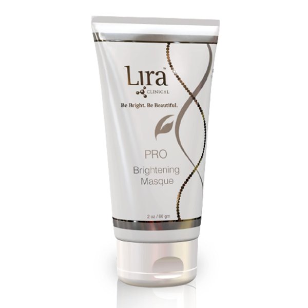 Lira Clinical PRO Brightening Masque - Hydrating Face Mask with Vitamin C, Peptides & Hyaluronic Acid to Support Even Skin Tone, Reduced Wrinkles, & Deep Moisturization - 2 fl oz
