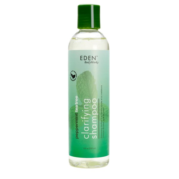 EDEN BodyWorks Peppermint Tea Tree Clear Clarifying Shampoo | 8 oz | Refresh Scalp, Remove Build Up, Prevent Dandruff - Packaging May Vary