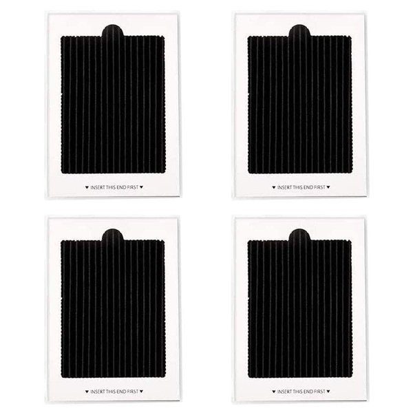 4 Pack Refrigerator Air Filter Replacement Carbon Activated Air Filter Compatible with Frigidaire and Electrolux Air Filter, Replaces SCPUREAIR2PK,EAFCBF PAULTRA RAF1150, 242047804, 241754002