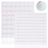 156 PCS Double Sided Adhesive Dots, Removable Clear Sticky Putty No Trace Round Adhesive Putty for Wax Seal Kit Wall Hanging Festival Decoration (10mm +15mm)
