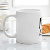 CafePress Mascara & Caffeine Ceramic Coffee Mug, Tea Cup 20 oz