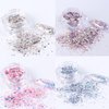 Holographic Nail Glitter Flakes Nails Supply Mermaid Powder Nail Art Decorations Shiny 3D Nail Sequins DIY Manicure Charms Design Acrylic Nails Supplies Glitter Nail Art Set (8 Boxes)