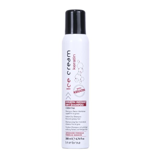 Inebrya Ice Cream Keratin Instant Dry Shampoo for Fine and Oily Hair 6.76 oz. | 200 ml