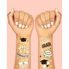xo, Fetti 2024 Graduation Temporary Tattoos - 48 Foil Styles | New Grad Party Decorations, College Graduate Girls Accessory, High School Senior Gift, Graduation Cap Tassel Decor, Congrats Grad Favor