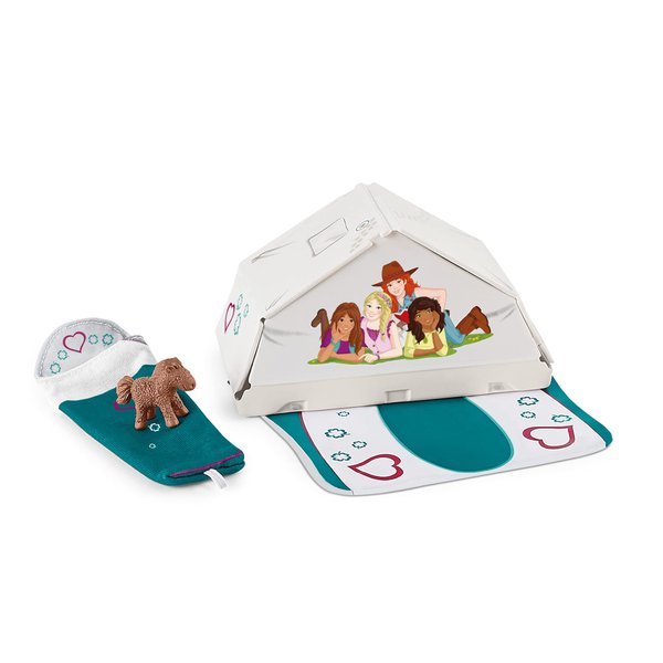 Schleich Horse Club, Horse Toys for Girls and Boys, Camping Accessory Set, Ages 5+