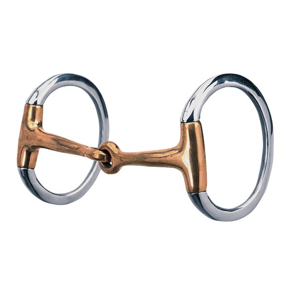 Weaver Leather Eggbutt Snaffle Bit Stainless Steel, 4-1/2"