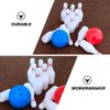 Toyvian 2Set Dollhouse Miniature Bowling Ball Set Miniature Dollhouse Bowling Game Toy Mini Desktop Tabletop Bowling Toy for Dollhouse Decoration Accessories