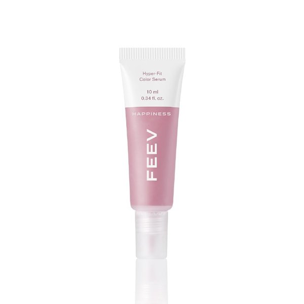 FEEV Hyper-Fit Color Serum Mini (10ml) | Dewy Cheek Blush Makeup | 50% of Hydrating Essence | Vegan | K-beauty (Happiness, 10ml)