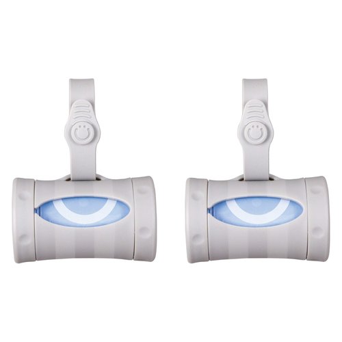 Ubbi Retractable On the Go Bag Dispenser for Baby Travel, Diaper Bag Accessory Must Have for Newborn, Helpful Baby Item, Baby Gift, Gray