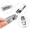 LOKMAN 10 Pack 3 Inch Stainless Steel Hose Clamps Worm Gear Duct Clamps Adjustable from 3 inch - 3.5 inch/ 75-90mm Fuel Line Hose Pipe Clamp for Dryer Vent Hose